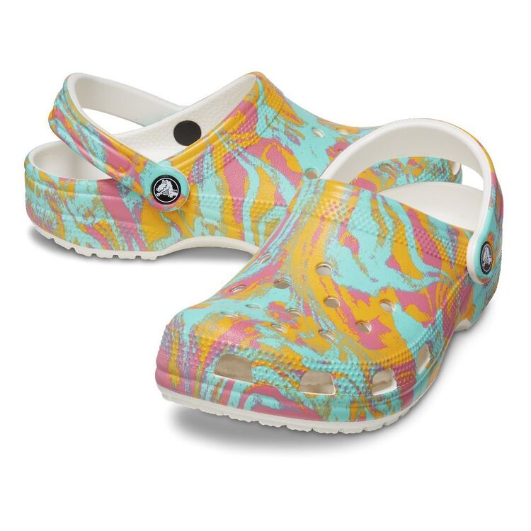 Crocs Unisex Classic Island Clogs Hyper Pink / Multi