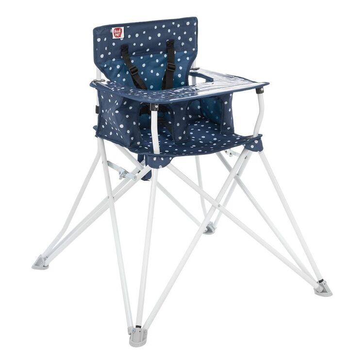 Spinifex Joey High Chair Navy & White Dots
