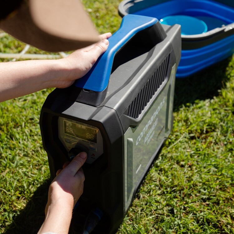 Companion Aquaheat Lithium Gas Camping Shower Grey