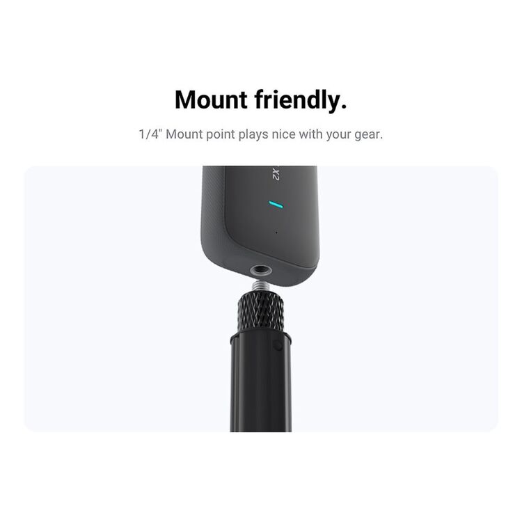 Insta360 2-in-1 Invisible Selfie Stick & Tripod Black