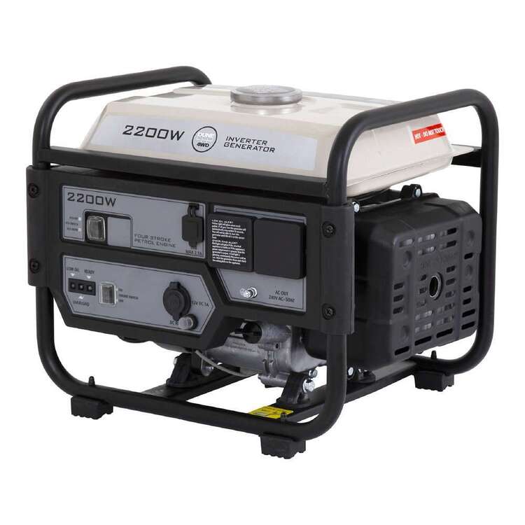 Dune 4WD 2200W Open Frame Inverter Generator Grey