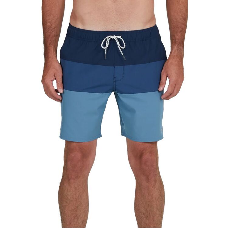 Salty Crew Men's Beacons 2 Elastic Board Shorts Blue