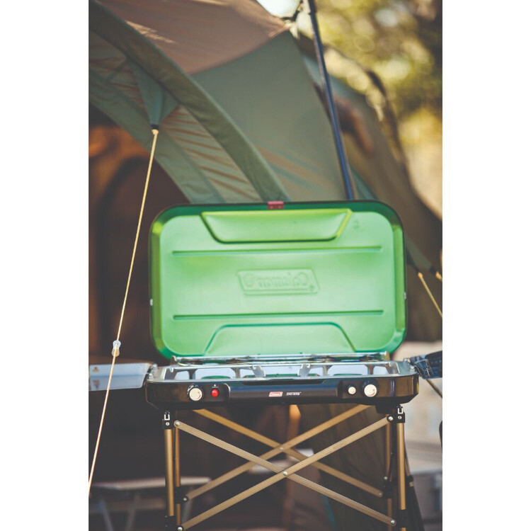 Coleman Eventemp 3 Burner Stove with Griddle Green