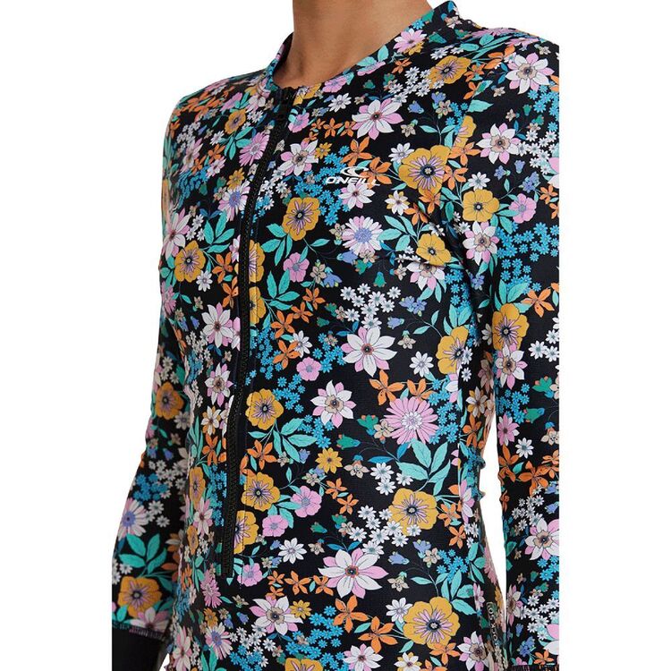 O'Neill Youth Girls Full Zip Long Sleeve Surfsuit Black