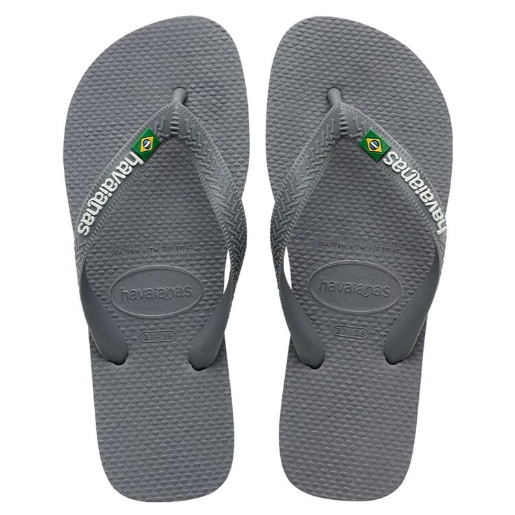 Havaianas Men's Brazil Tech Thongs Grey