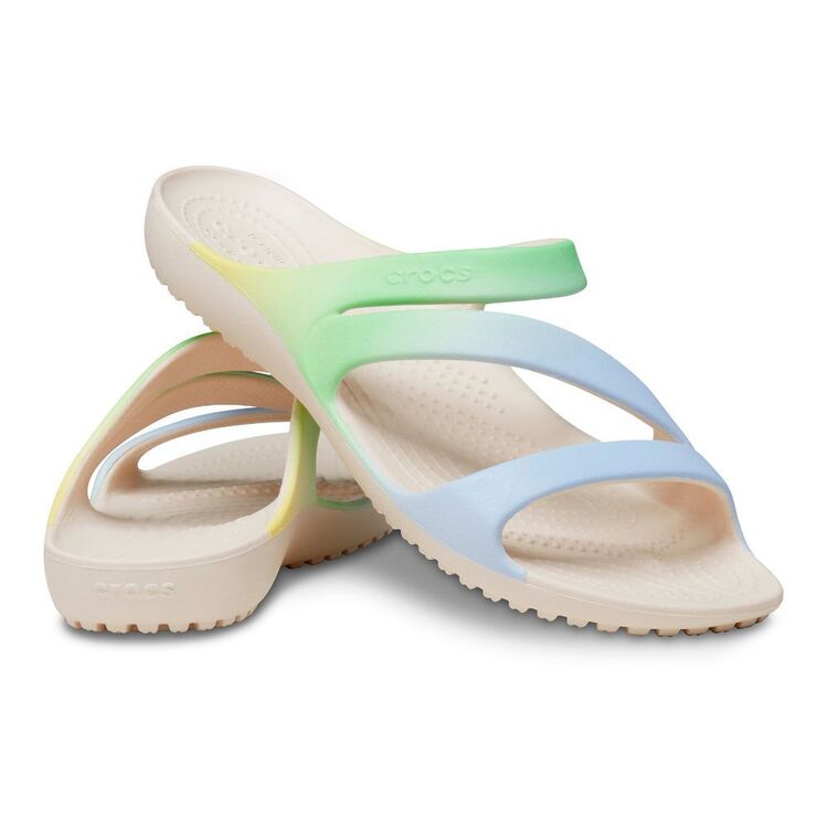 Crocs Women's Kadee II Seasonal Graphic Sandals Stucco & Multicoloured