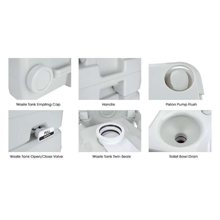 Spinifex 20L Portable Toilet Grey
