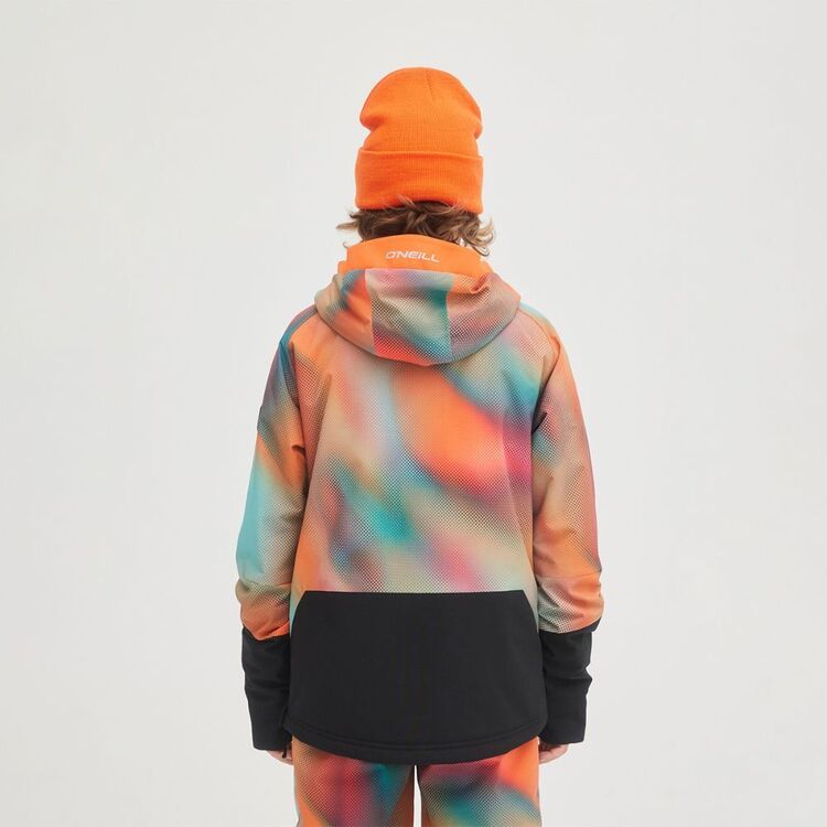 O'Neill Youth Boy's Anorak Snow Jacket Dark Blue Fade Halftone