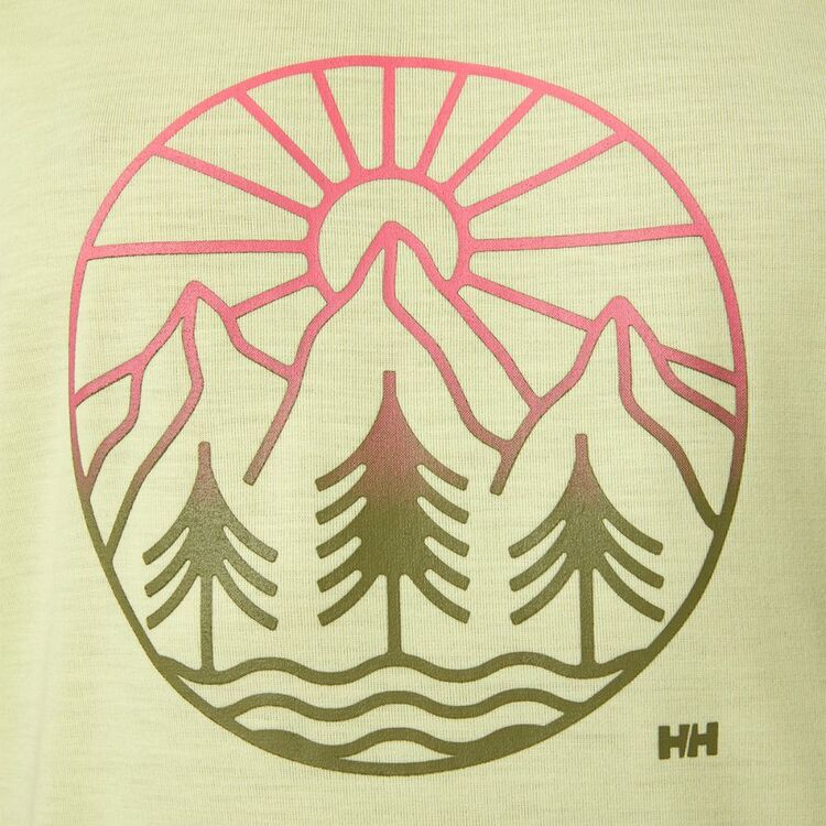Helly Hansen Women's Skog Graphic Tee Faded Yellow