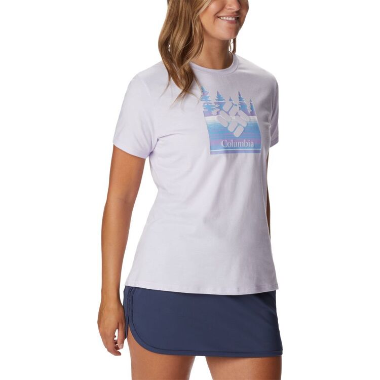 Columbia Women's Sun Trek Tee Purple Tint Heather