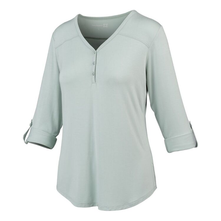 Gondwana Women's Warrie Henley Top Sage