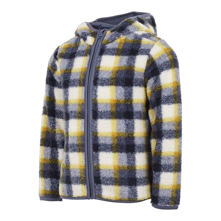 Cape Kids' Mini Check Sherpa Jacket Blue