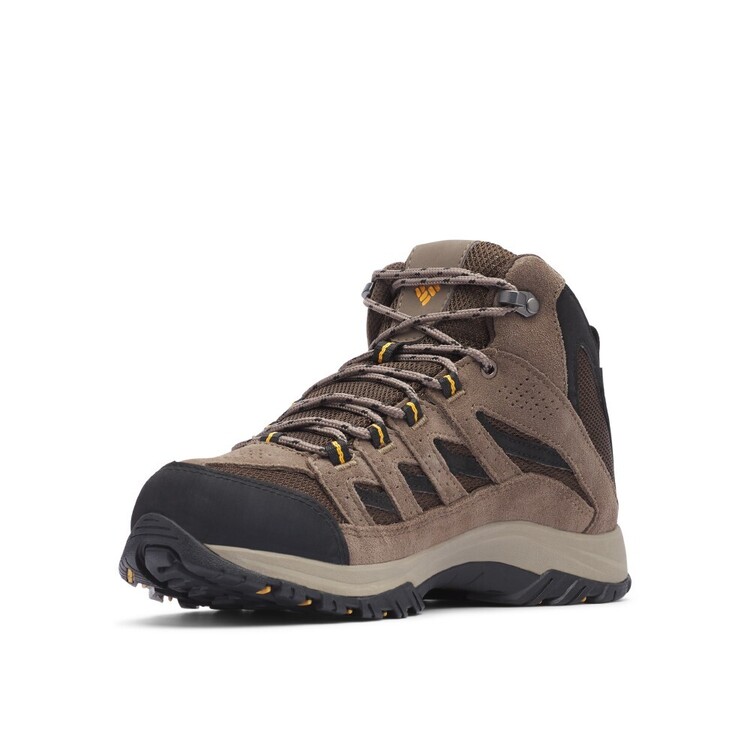 Columbia Men's Crestwood Waterproof Mid Hiking Boots Cordovan Squash