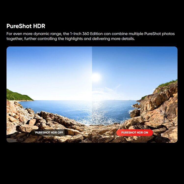 Insta360 ONE RS 1-Inch 360 Action Cam Black