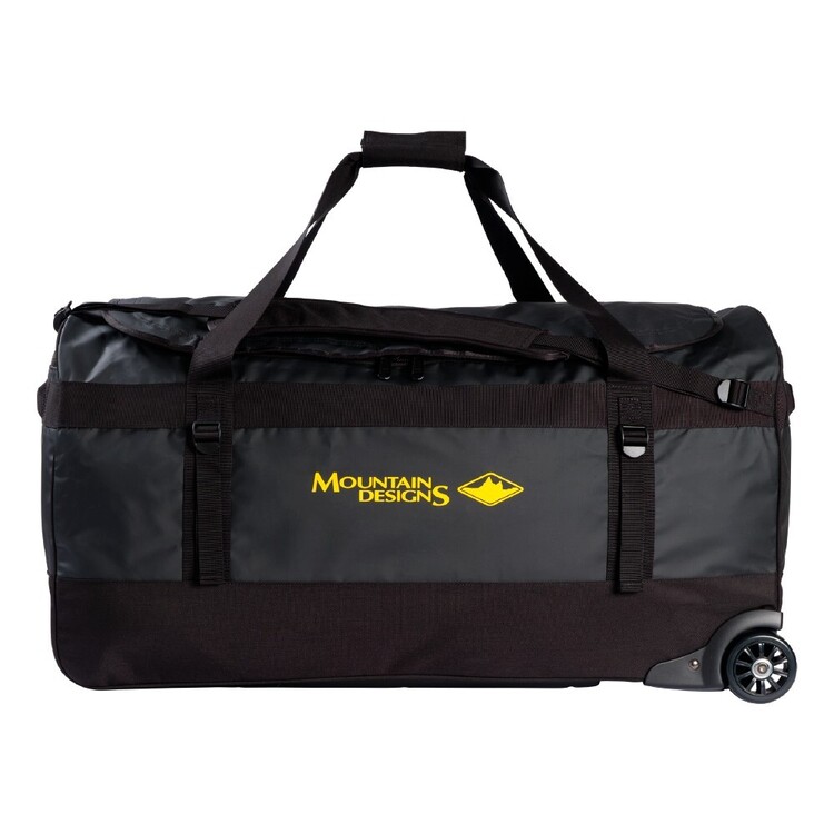 Mountain Designs 120L Expedition Roller Duffle Bag Black 120 L