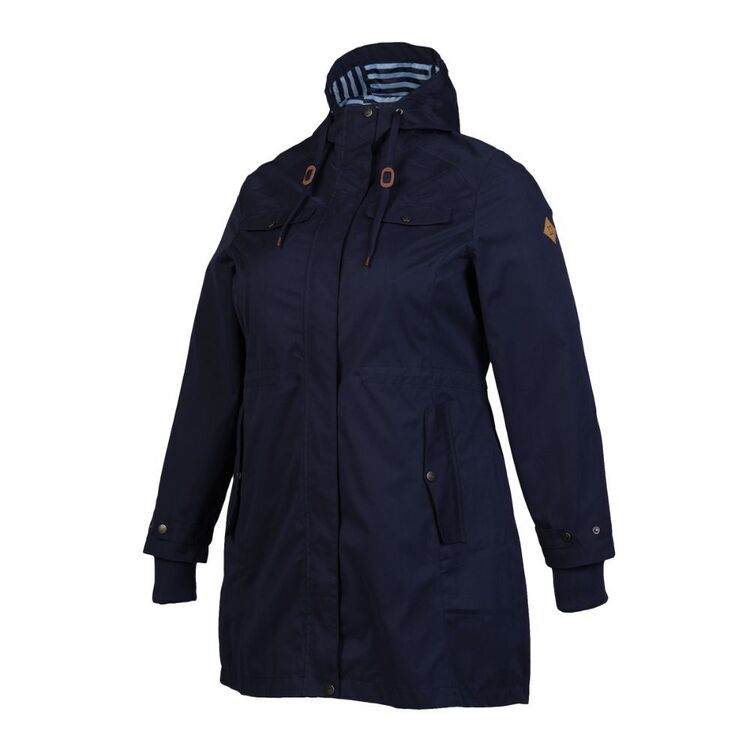 Gondwana Women's Elendale Rain Jacket Plus Size Navy