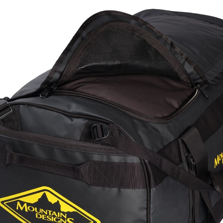 Mountain Designs 120L Expedition Roller Duffle Bag Black 120 L