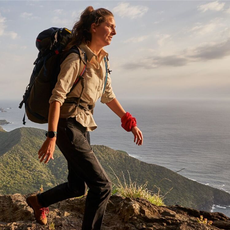 Mountain Designs Women's Florentine Long Sleeve Hiking Shirt Sand