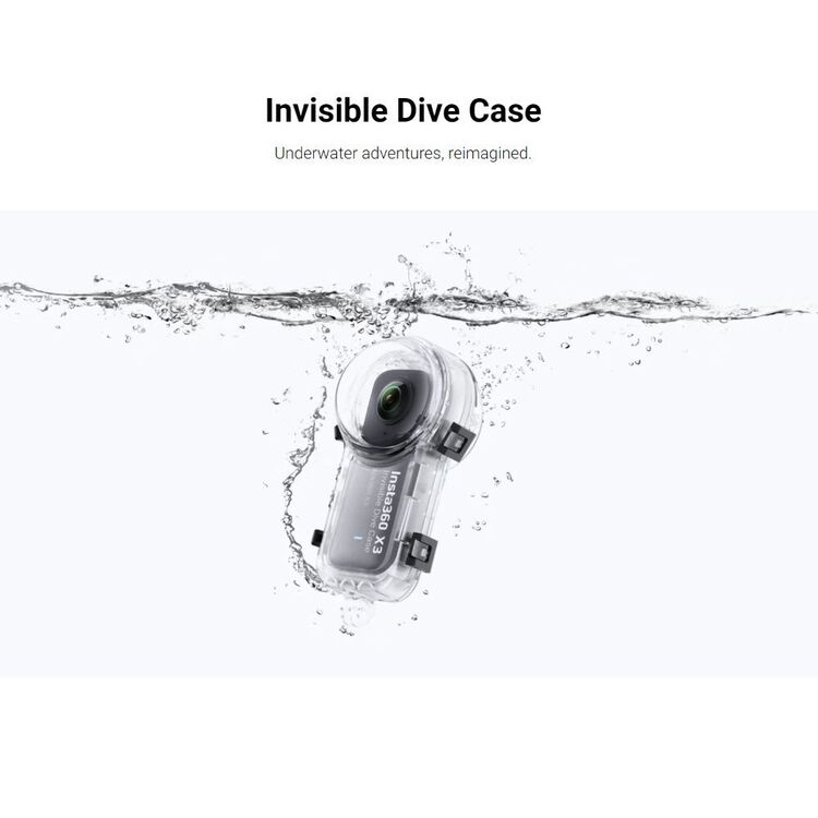 Insta360 X3 Invisible Dive Case Clear