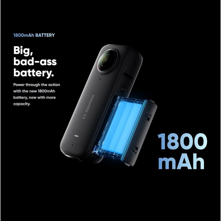 Insta360 ONE RS 1-Inch 360 Action Cam Black