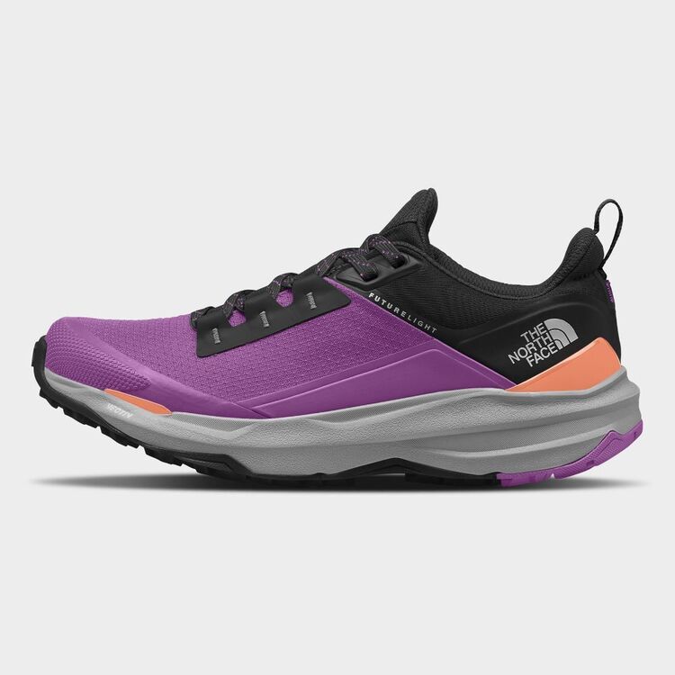 The North Face Women's Vectic Exploris 2 Futurelight Waterproof Low Hiking Shoes Purple Cactus Flower 8
