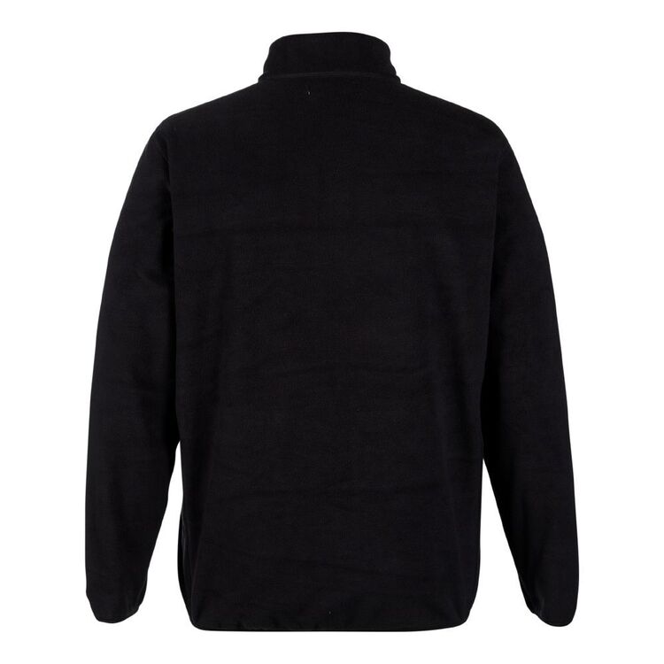 Cape Men's Plus Size Full Zip Frost Fleece Top Black