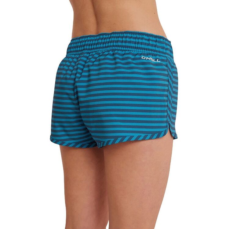 O'Neill Women's Laney 3" Printed Stretch Board Shorts Blue Moon