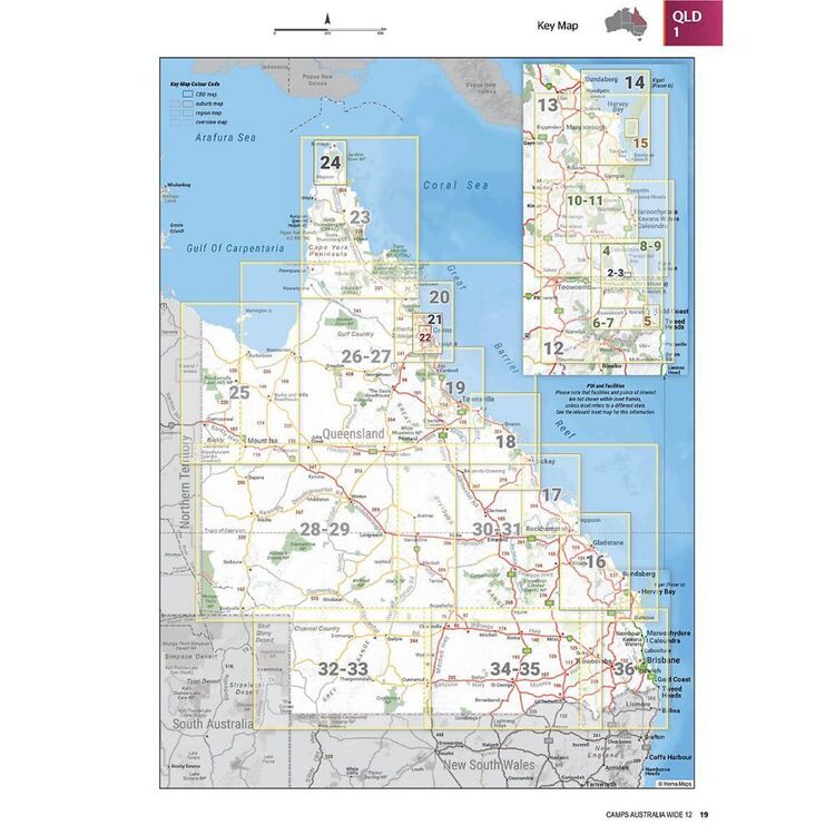Camps 12 Australia Wide Free & Budget Camping Sites Guide Easy To Read Edition Multicoloured B4