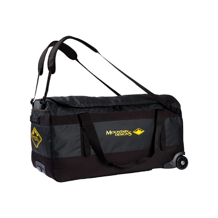 Mountain Designs 120L Expedition Roller Duffle Bag Black 120 L