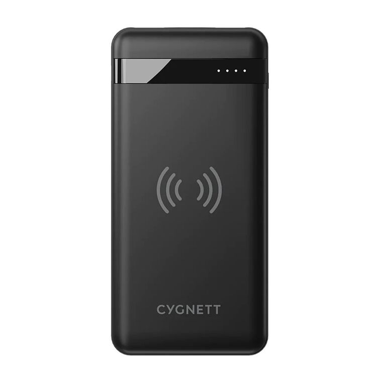 Cygnett Chargeup Swift 10k Wireless Powerbank Black 10K