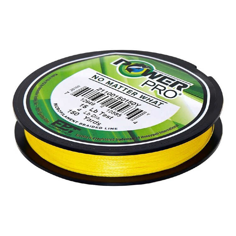 Power Pro Braid Line 300 Yard Spool Yellow