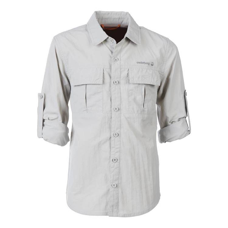 Cederberg Youth Roll Up Sleeve Shirt Stone