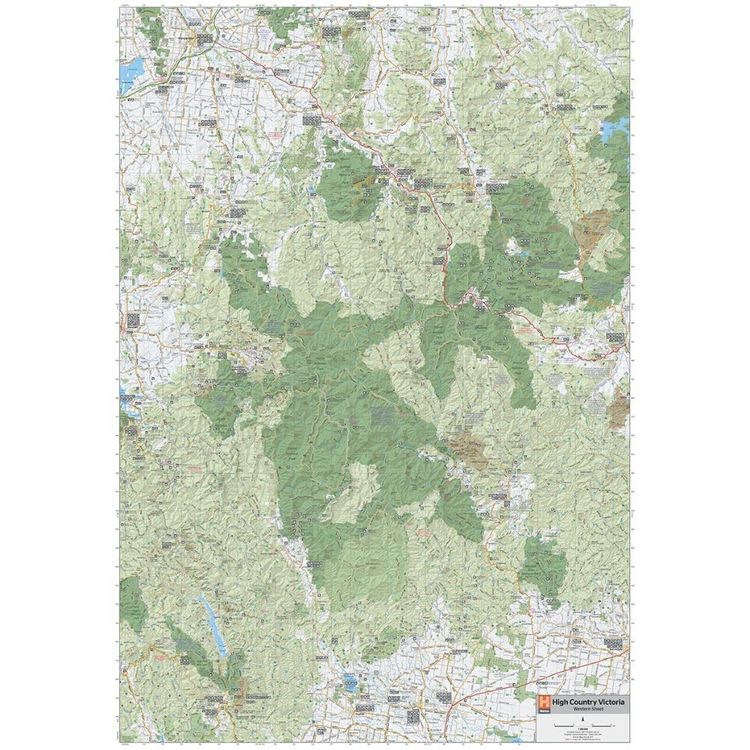 Hema The High Country Victoria Map Multicoloured