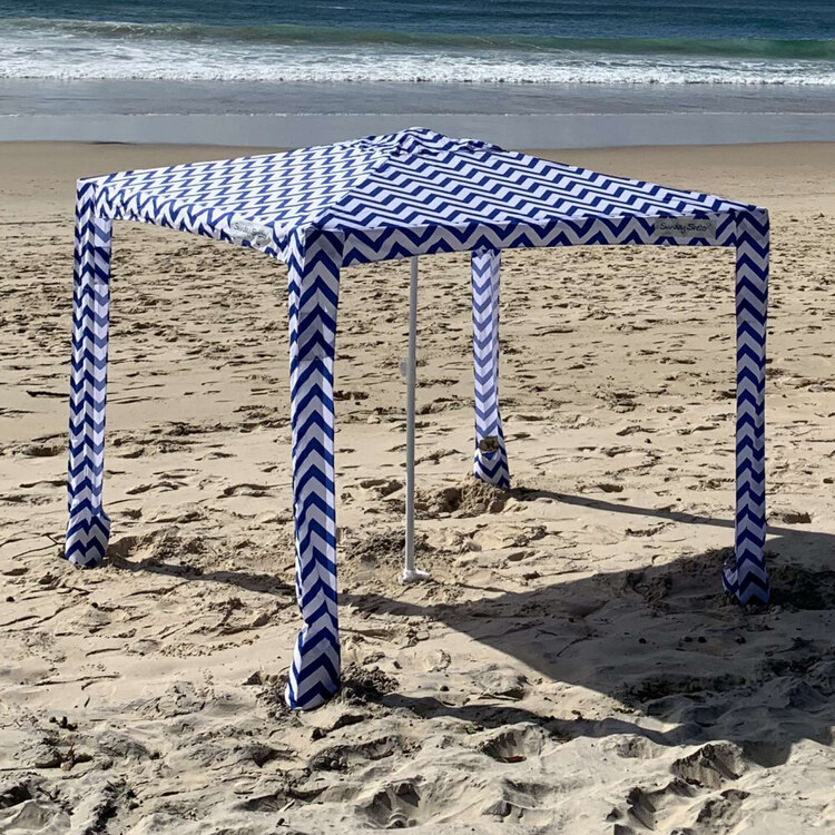 Sunday Shelter Blue & White Medium