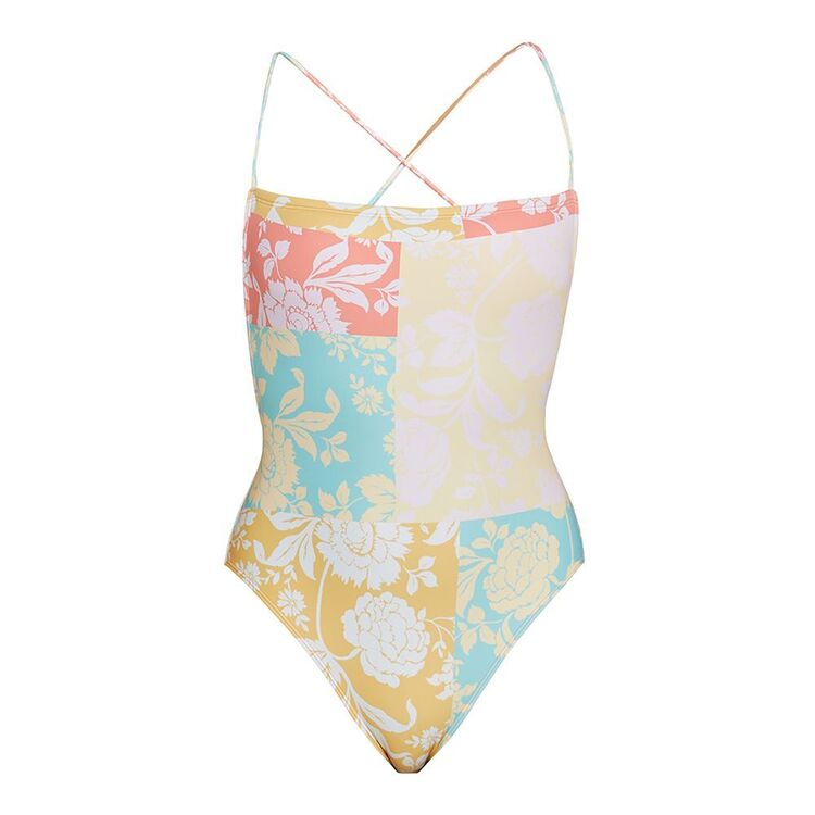 O'Neill Women's Olivia Marbella Print One Piece Swimsuit Aqua
