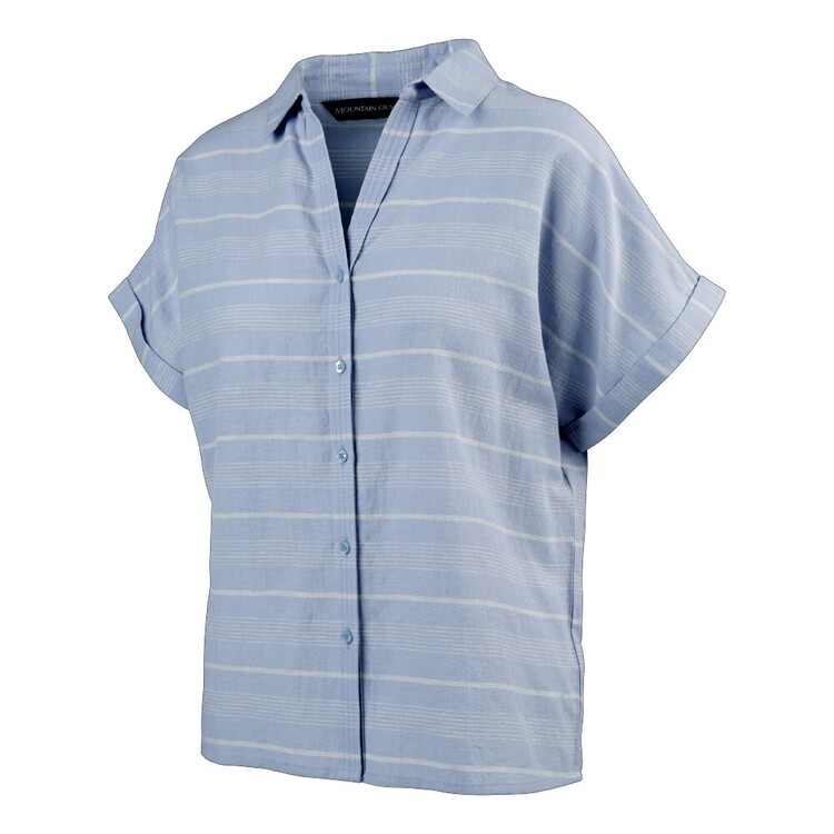 Mountain Designs Women's Morocco Short Sleeve Shirt Powder Blue