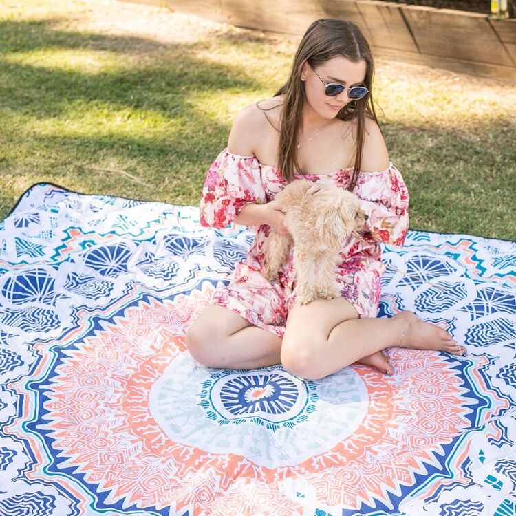 Nakie 2 x 2m Recycled Picnic Blanket Sound Of Summer 2X2M