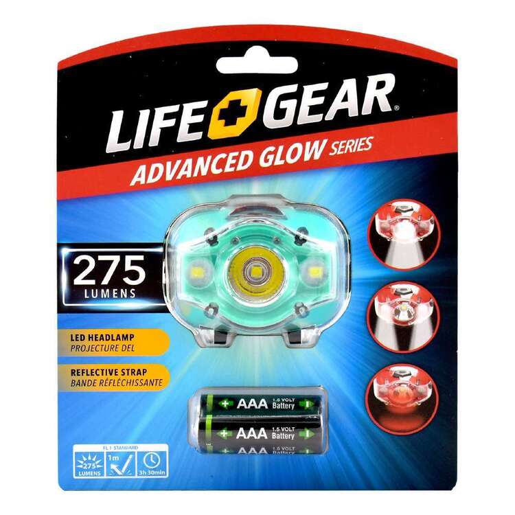 Life+Gear 275 Lumen 3AAA Advanced Glow Headlamp Blue 3AAA / 275 Lumens