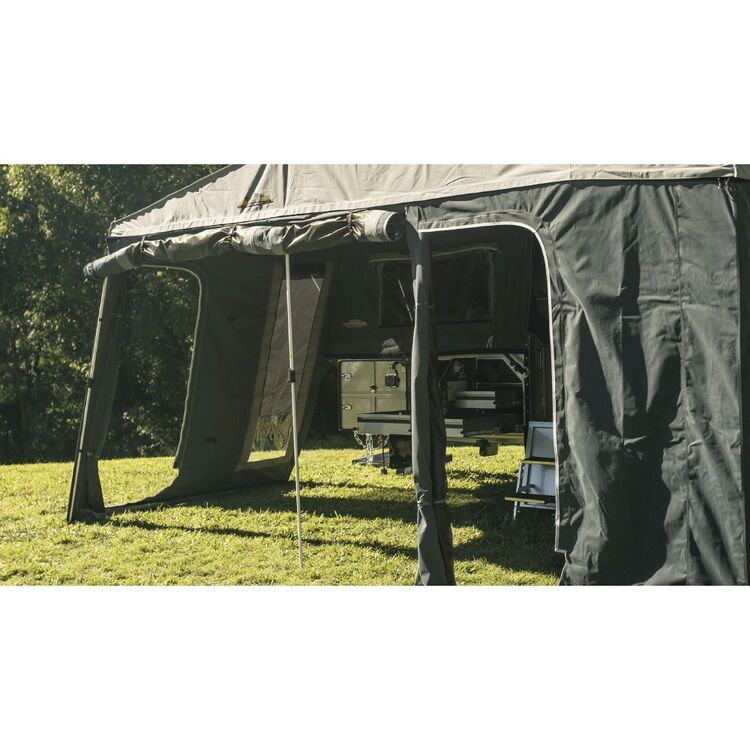 Austrack Savannah X Forward Fold Rear Slide Camper Trailer Grey