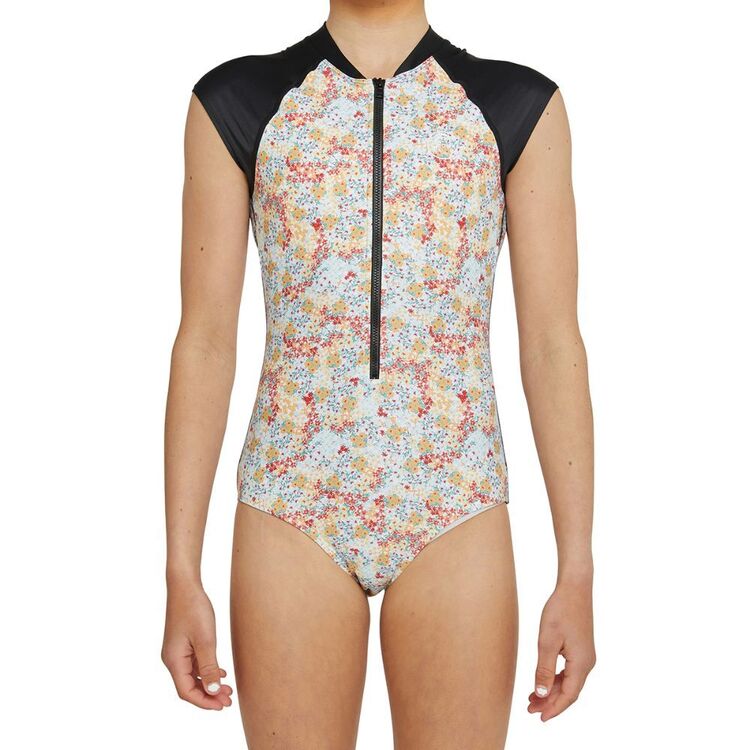 O'Neill Girls Lane Short Sleeve Surfsuit Multicoloured