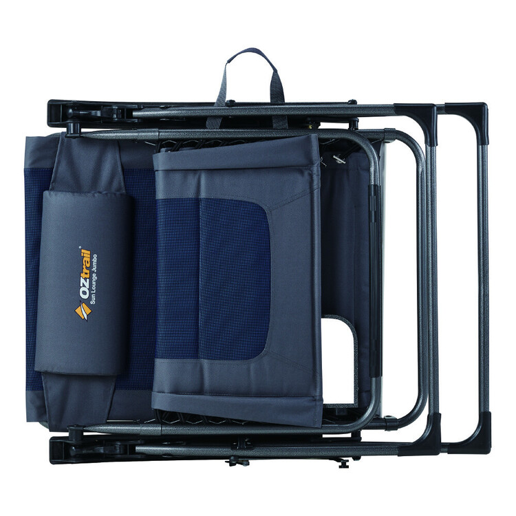 Oztrail Jumbo Sun Lounger Blue & Grey