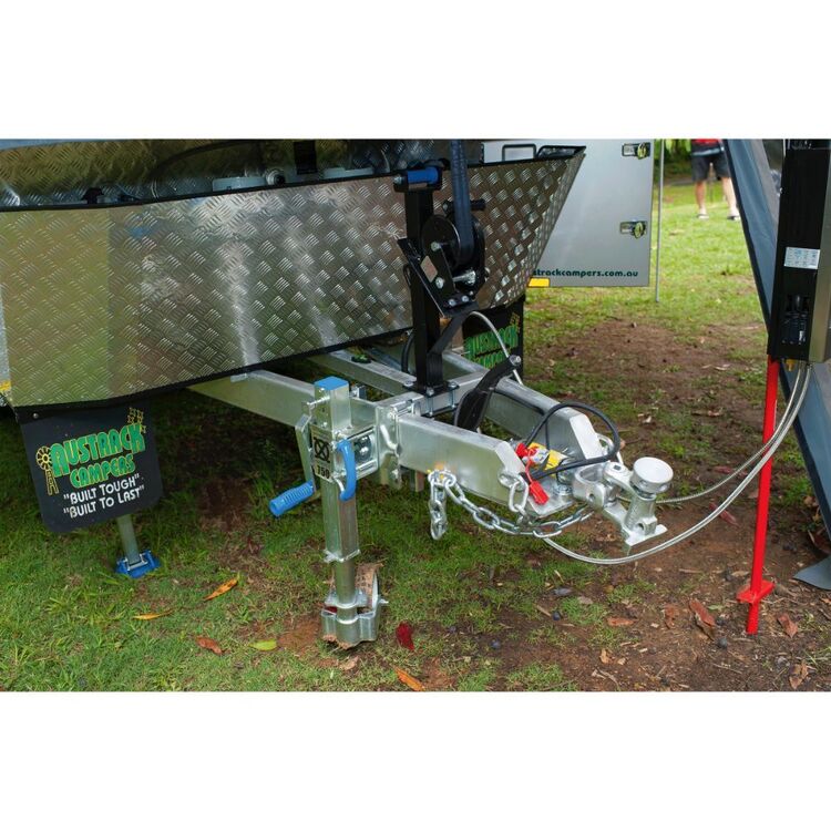 Austrack Savannah X Forward Fold Rear Slide Camper Trailer Grey