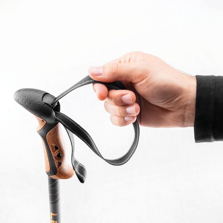 Leki Khumbu Lite Walking Poles Pair Anthracite & Mango