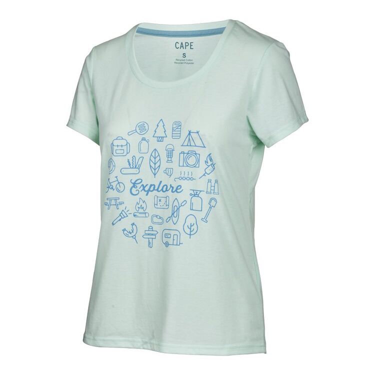 Cape Women's Millie Tee Pure Water Explore