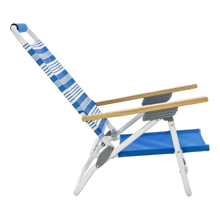 Life! Deluxe Chair with Bag Blue Nautical