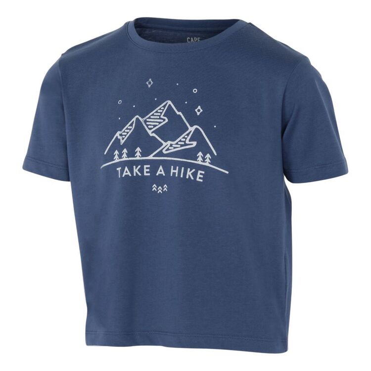 Cape Youth Girls Take A Hike Tee Blue