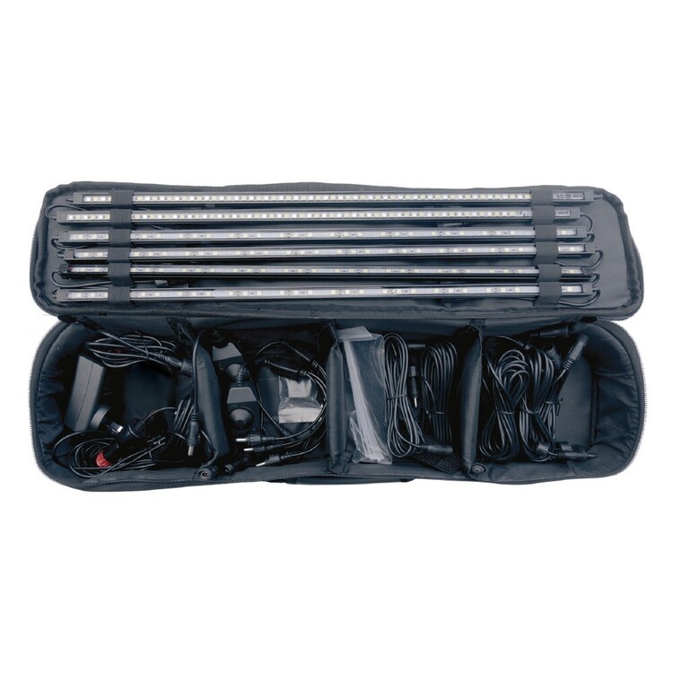 Dune 4WD 12V 6 Bar Camping Light Kit Black