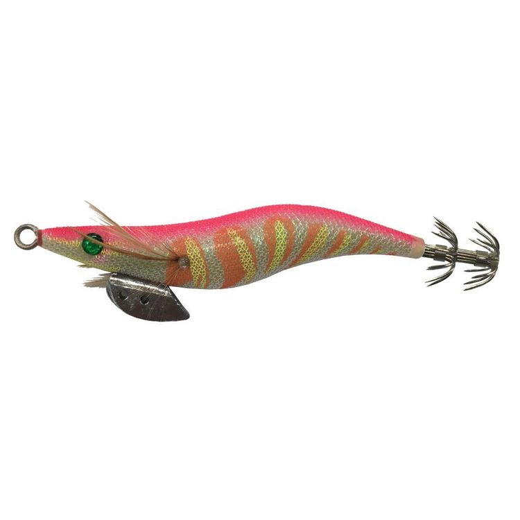 Gillies Squid Jig Lure Size 3.0 Pink Stripe