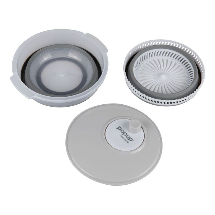 Pop Up Essentials Salad Spinner White