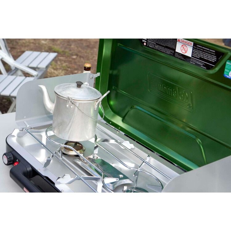 Coleman Eventemp 3 Burner Stove with Griddle Green
